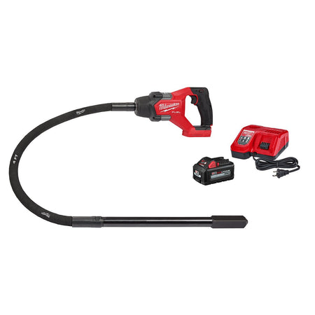 Milwaukee 2910-21 M18 FUEL™ 4' Concrete Pencil Vibrator Kit - kit contents