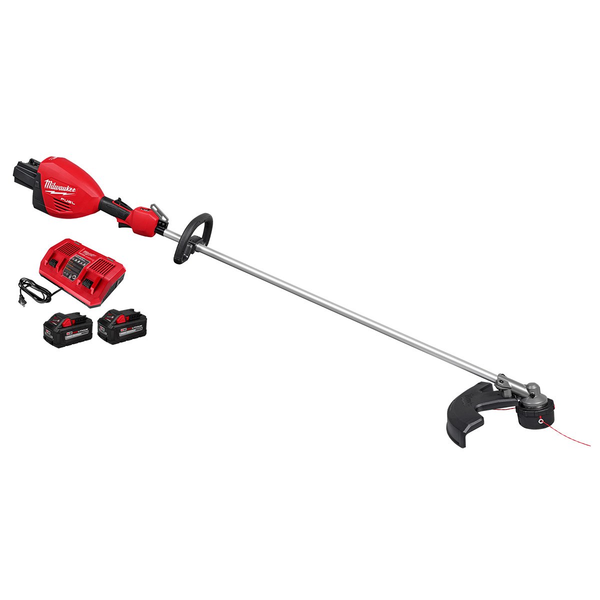 Milwaukee 3006-22 M18 FUEL™ 17” Dual Battery String Trimmer Kit - kit contents