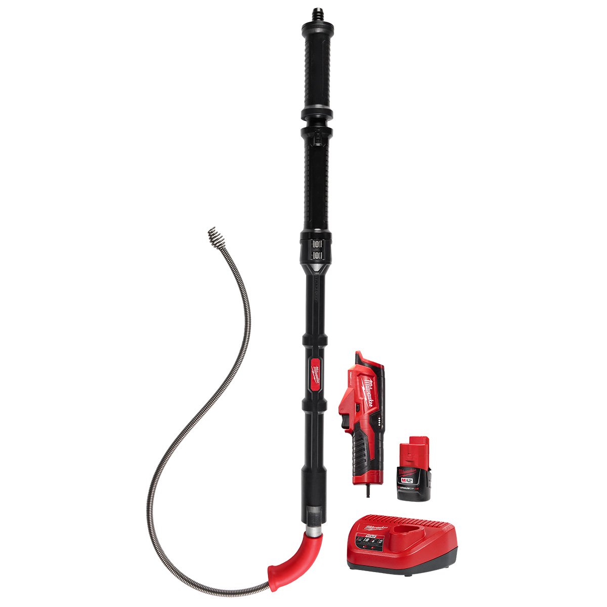 Milwaukee 3576-21 M12™ TRAPSNAKE™ 6' Toilet Auger - kit contents