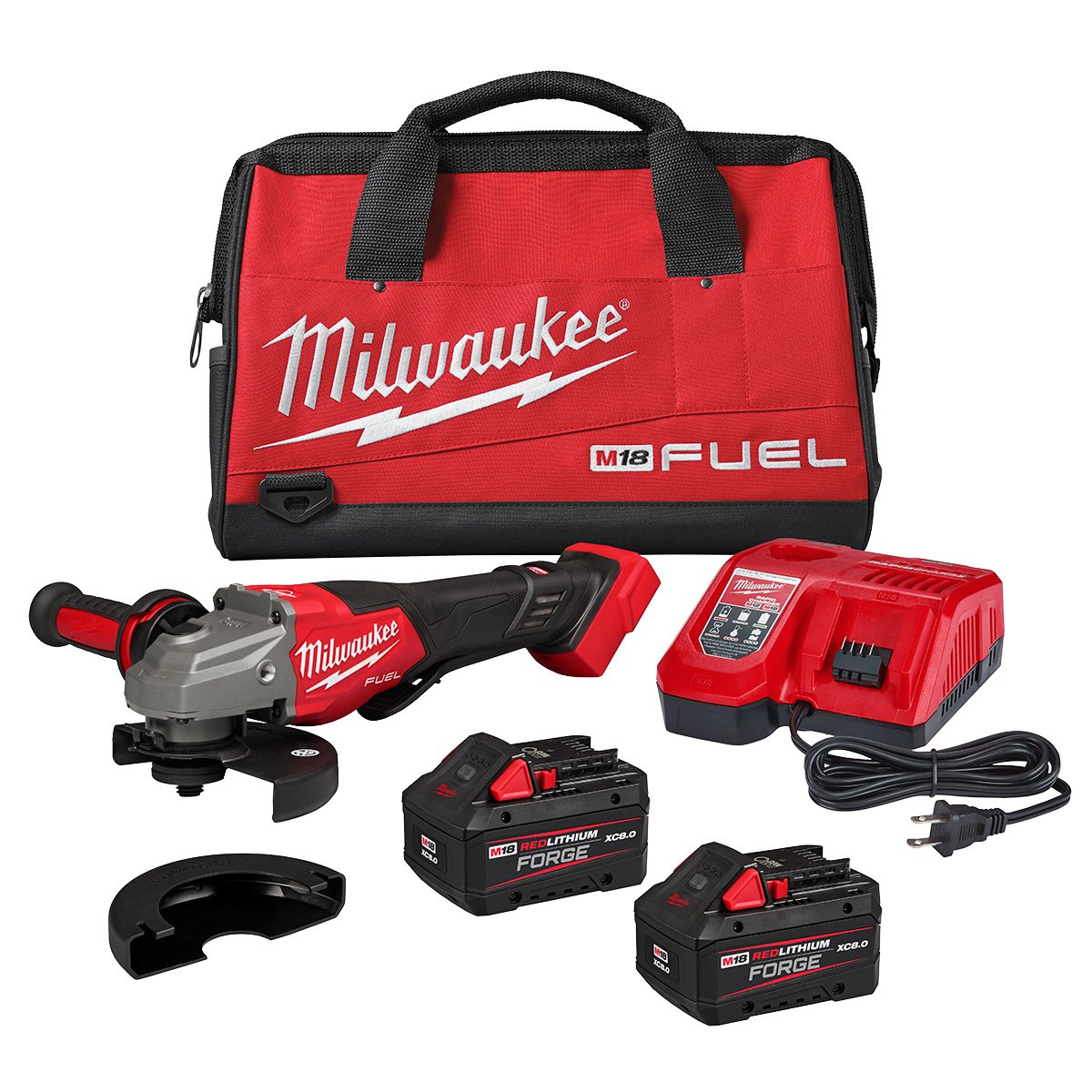 Milwaukee 3670-22 M18 FUEL™ 4-1/2"-6" Braking Grinder, Paddle Switch Kit - kit contents