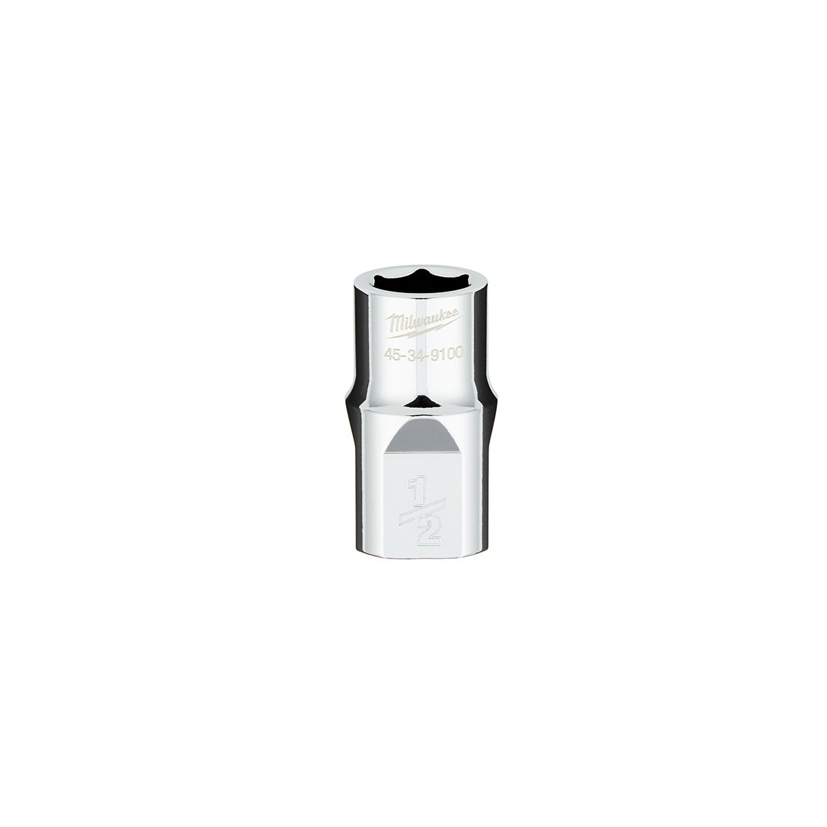 Milwaukee 45-34-9100 1/2 in. Drive 1/2 in. SAE 6-Point Socket with FOUR FLAT™ Sides - product view