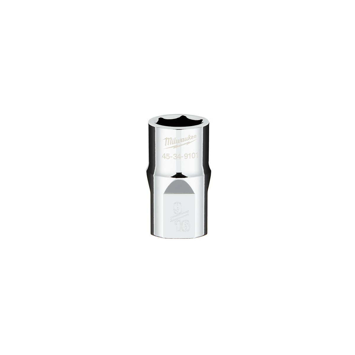 Milwaukee 45-34-9101 1/2 in. Drive 9/16 in. SAE 6-Point Socket with FOUR FLAT™ Sides - product view