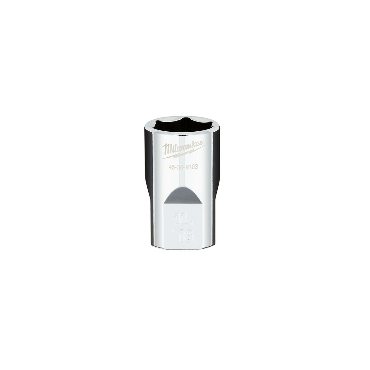 Milwaukee 45-34-9103 1/2 in. Drive 11/16 in. SAE 6-Point Socket with FOUR FLAT™ Sides - product view