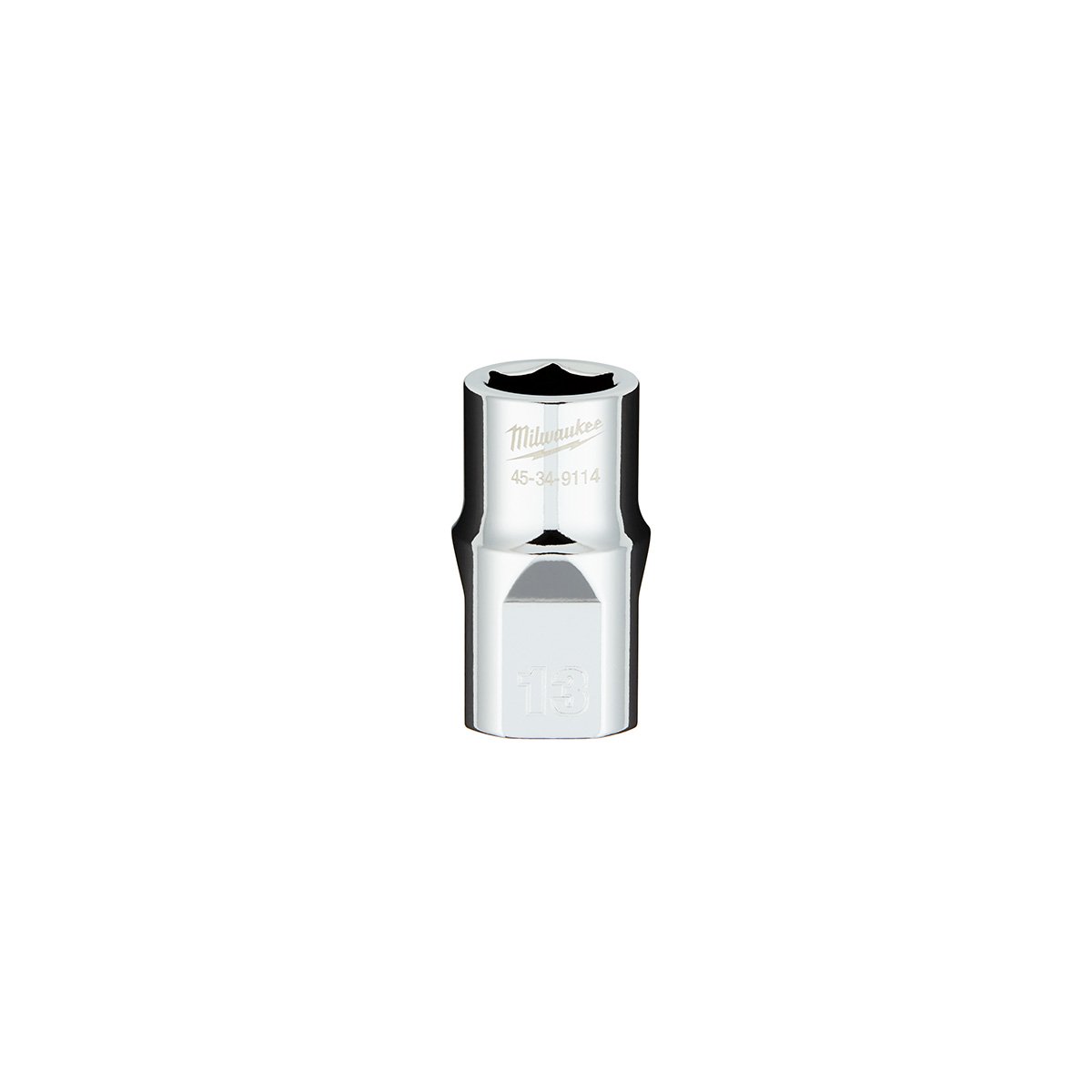 Milwaukee 45-34-9114 1/2 in. Drive 13MM Metric 6-Point Socket with FOUR FLAT™ Sides - product view
