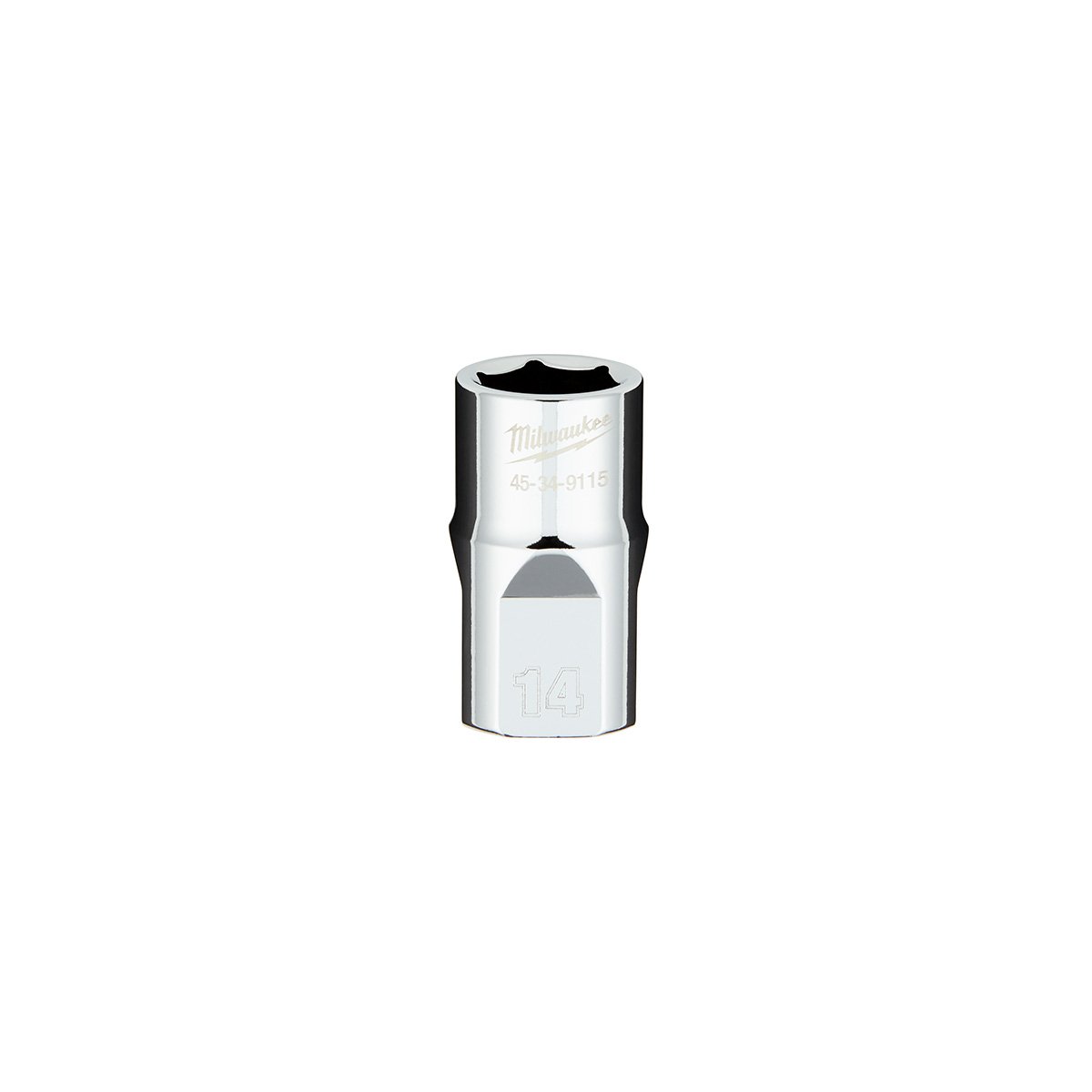 Milwaukee 45-34-9115 1/2 in. Drive 14MM Metric 6-Point Socket with FOUR FLAT™ Sides - product view