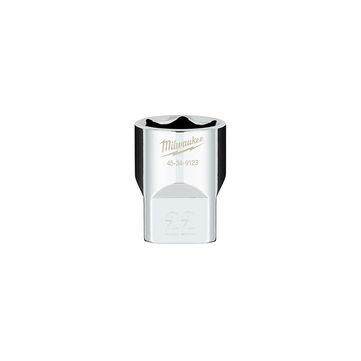 Milwaukee 45-34-9123 1/2 in. Drive 22MM Metric 6-Point Socket with FOUR FLAT™ Sides - product view