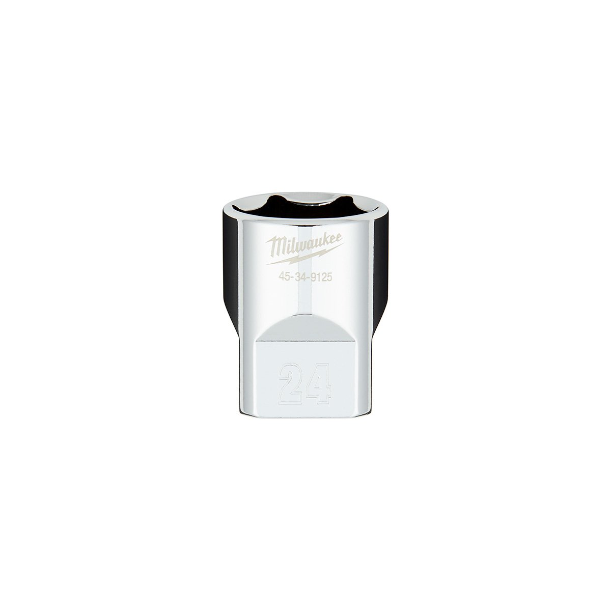 Milwaukee 45-34-9125 1/2 in. Drive 24MM Metric 6-Point Socket with FOUR FLAT™ Sides - product view