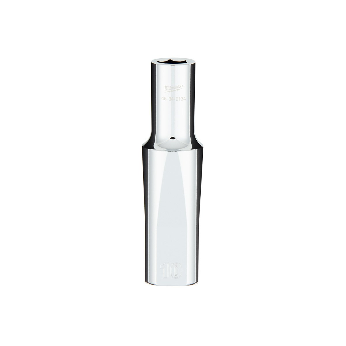Milwaukee 45-34-9134 1/2 in. Drive 10MM Metric 6-Point Deep Socket with FOUR FLAT™ Sides - product view