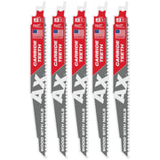 Milwaukee 48-00-5526 9 in. 5 TPI The Ax™ Carbide Teeth SAWZALL® Blades 5PK - product view