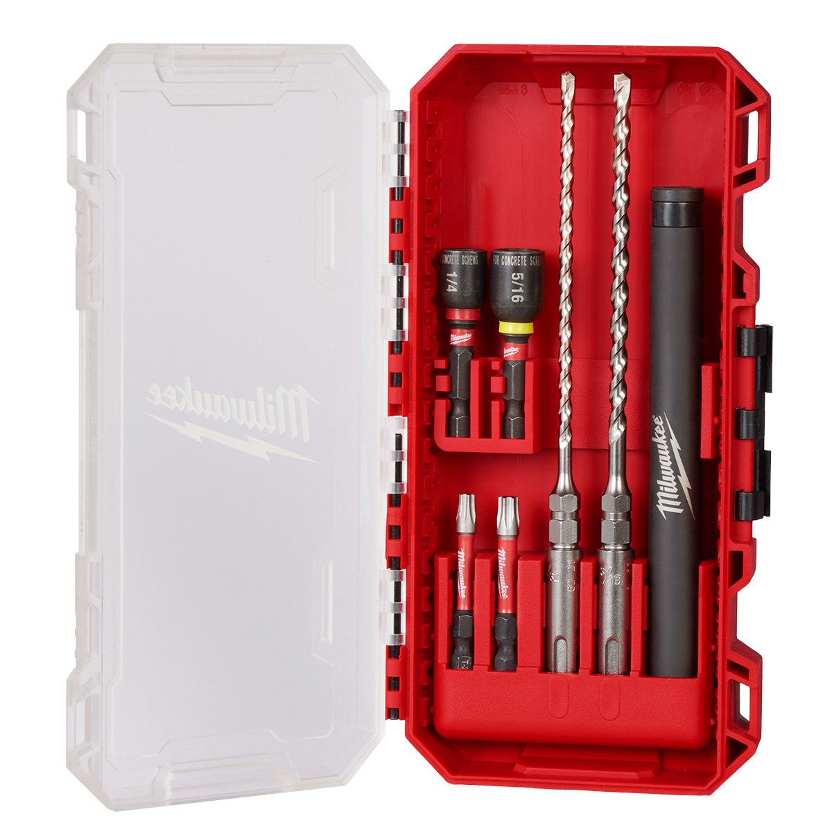 Milwaukee 48-20-7497 7pc. SDS Plus M/2™ 2-Cutter Concrete Screw Install Kit - product view