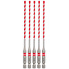 Milwaukee 48-20-9155 - Forets à percussion en carbure SHOCKWAVE Impact Duty™ 5/32" x 4" x 6" - Paquet de 5
