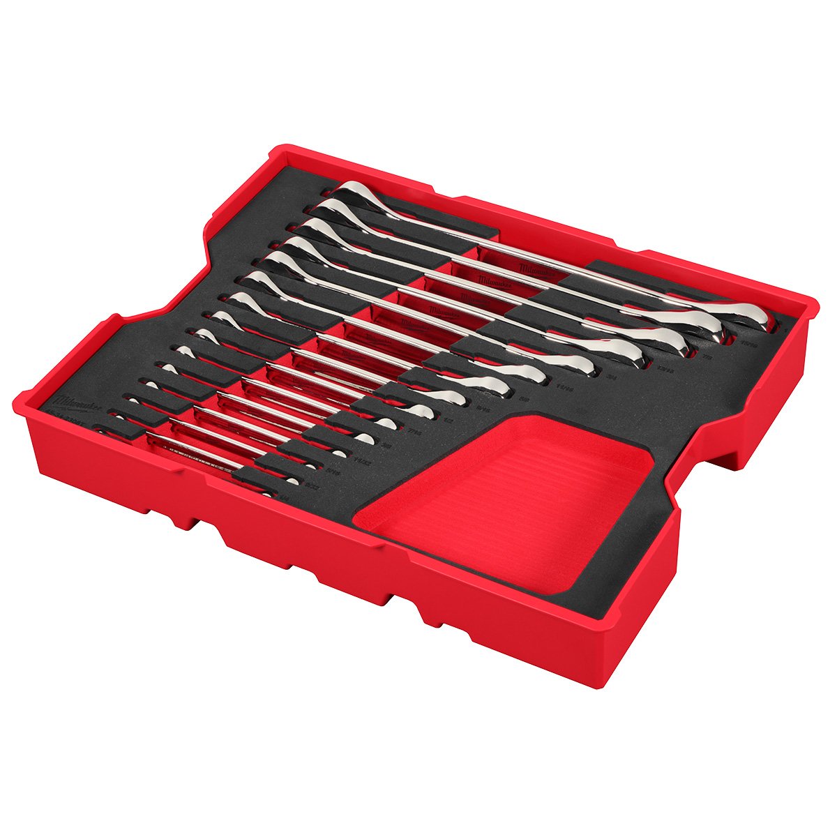 Milwaukee 48-22-0157 15pc SAE Combo Wrenches w/Foam - product view