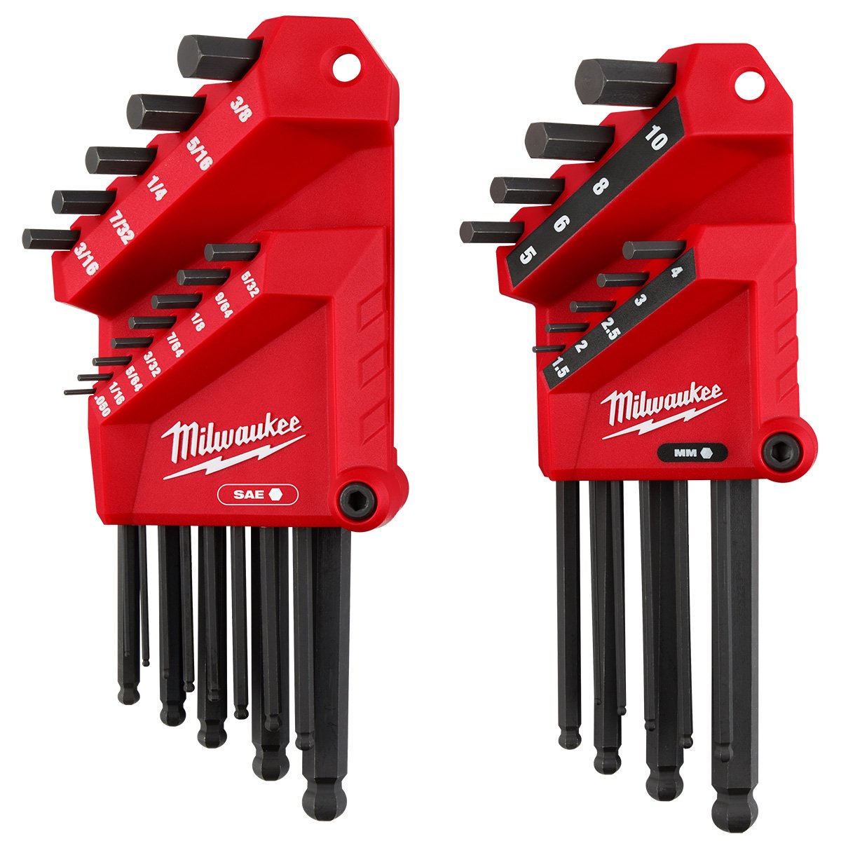 Milwaukee 48-22-2187 22-Key Ball End L-Key Set - SAE/Metric - product view