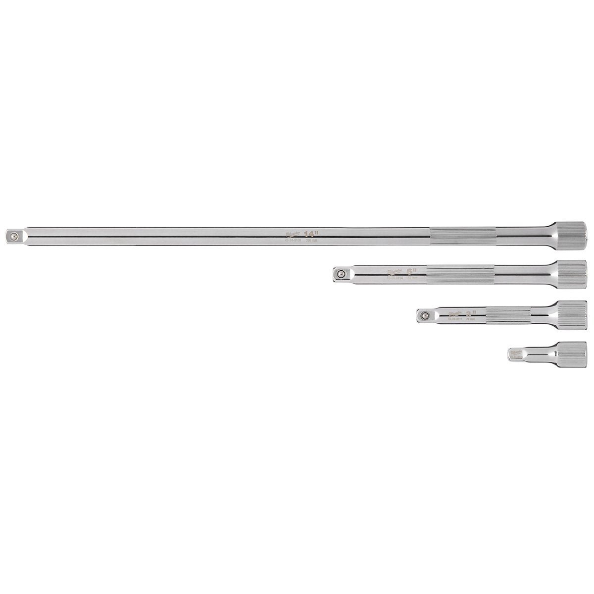 Milwaukee 48-22-9340 4pc 1/4” Drive Extension Set - product view