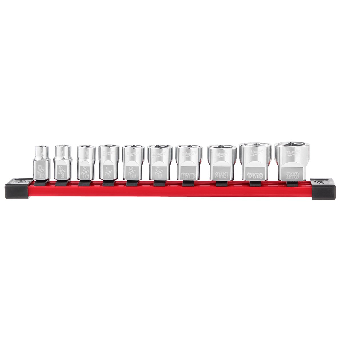 Milwaukee 48-22-9403 10pc 3/8 in. SAE Sockets with FOUR FLAT™ Sides - product view