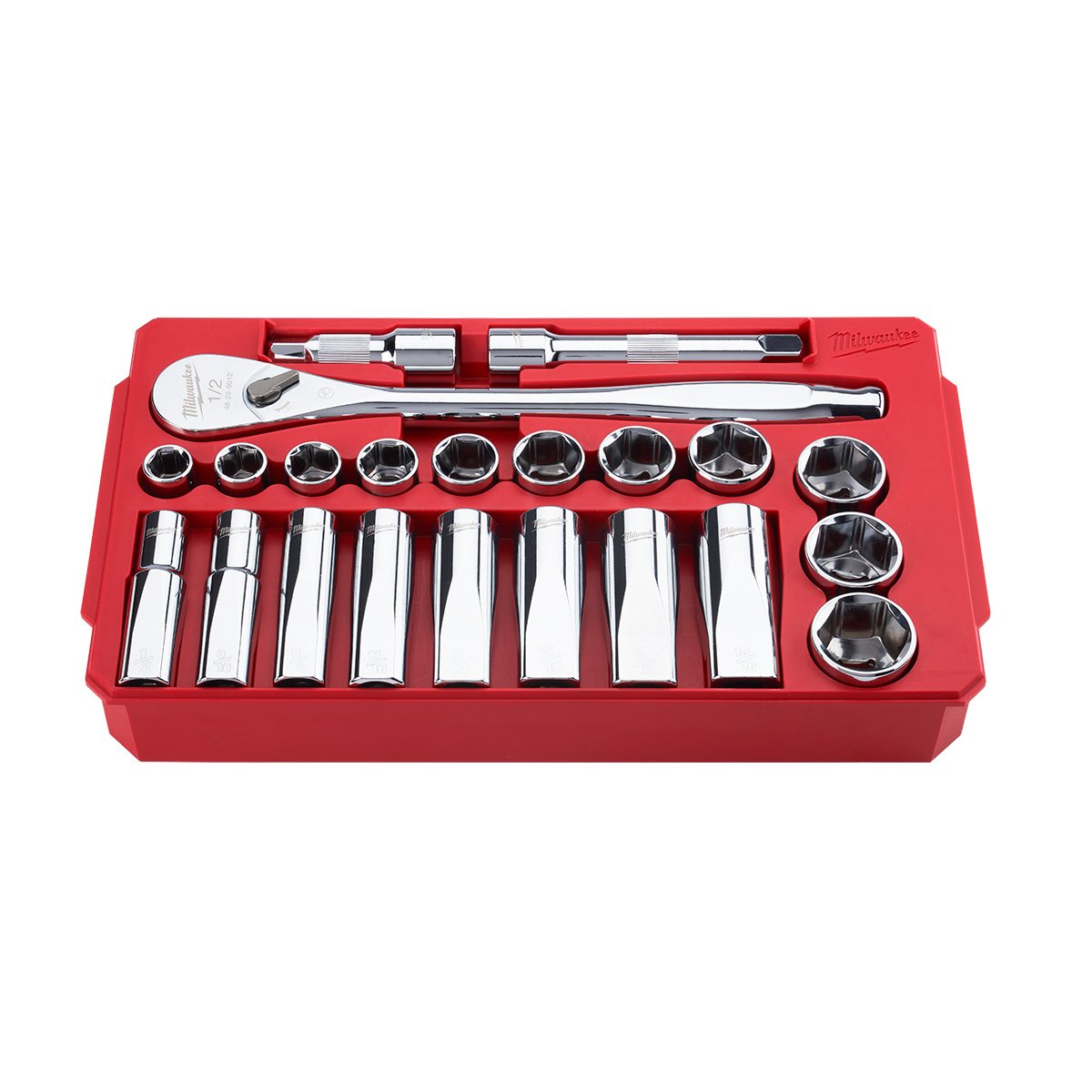 Milwaukee 48-22-9410 pc. 1/2 in. Socket Wrench Set (SAE) - product view