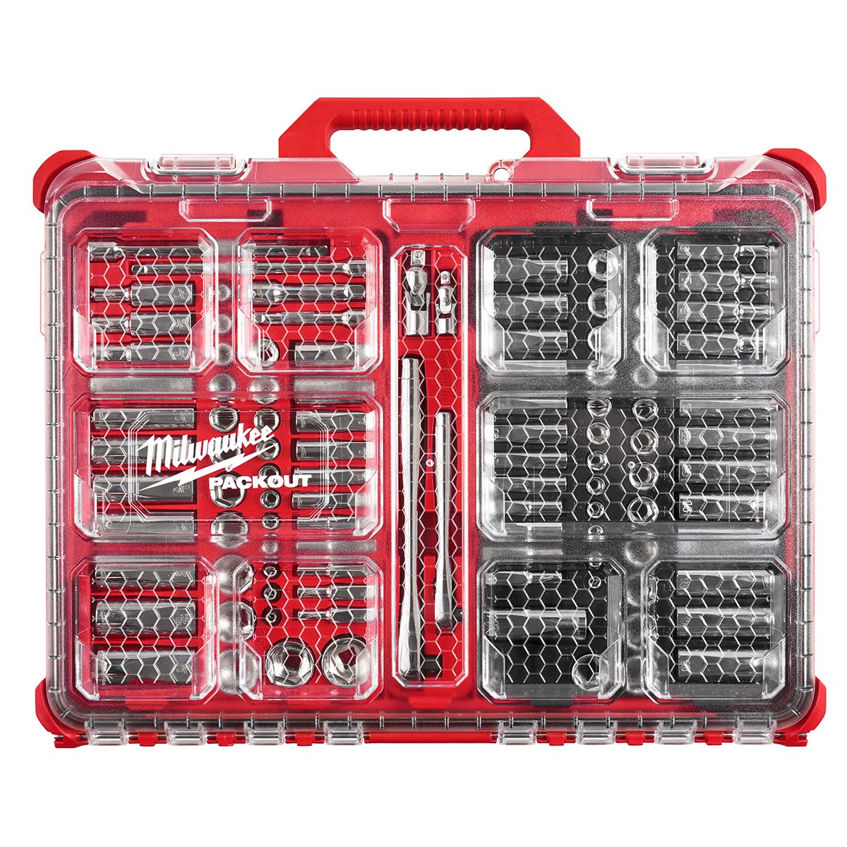 Milwaukee 48-22-9486 1/4 in. & 3/8 in. 106 Pc. Ratchet and Socket Set in PACKOUT™ - SAE & Metric - product view