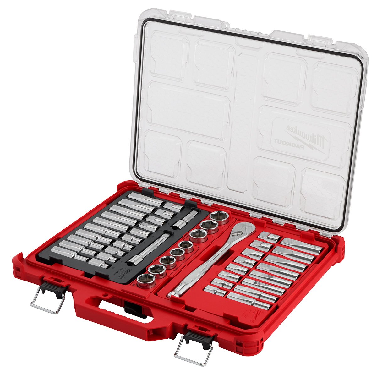Milwaukee 48-22-9487 47PC 1/2" Drive Ratchet & Socket Set with PACKOUT™ Organizer - product view