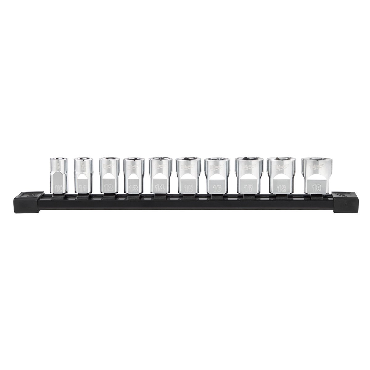 Milwaukee 48-22-9503 10pc 3/8 in. Metric Sockets with FOUR FLAT™ Sides - product view