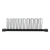 Milwaukee 48-22-9505 - 10pc 3/8 in. Metric Deep Well Sockets with FOUR FLAT™ Sides