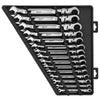 Milwaukee 48-22-9513 - 15pc Metric Flex Head Ratcheting Combination Wrench Set