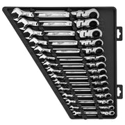 Milwaukee 48-22-9513 15pc Metric Flex Head Ratcheting Combination Wrench Set - product view