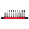 Milwaukee 48-22-9540 - Jeu de 10 douilles hexagonales 1/4" - SAE
