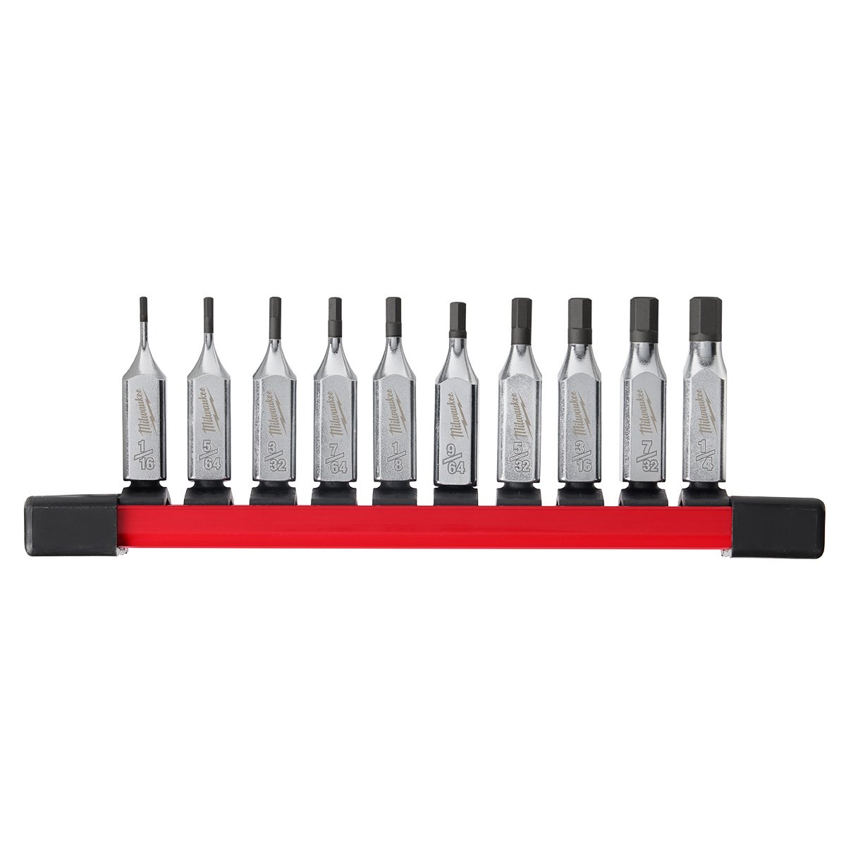 Milwaukee 48-22-9540 10pc 1/4" Drive Hex Bit Socket Set - SAE - product view
