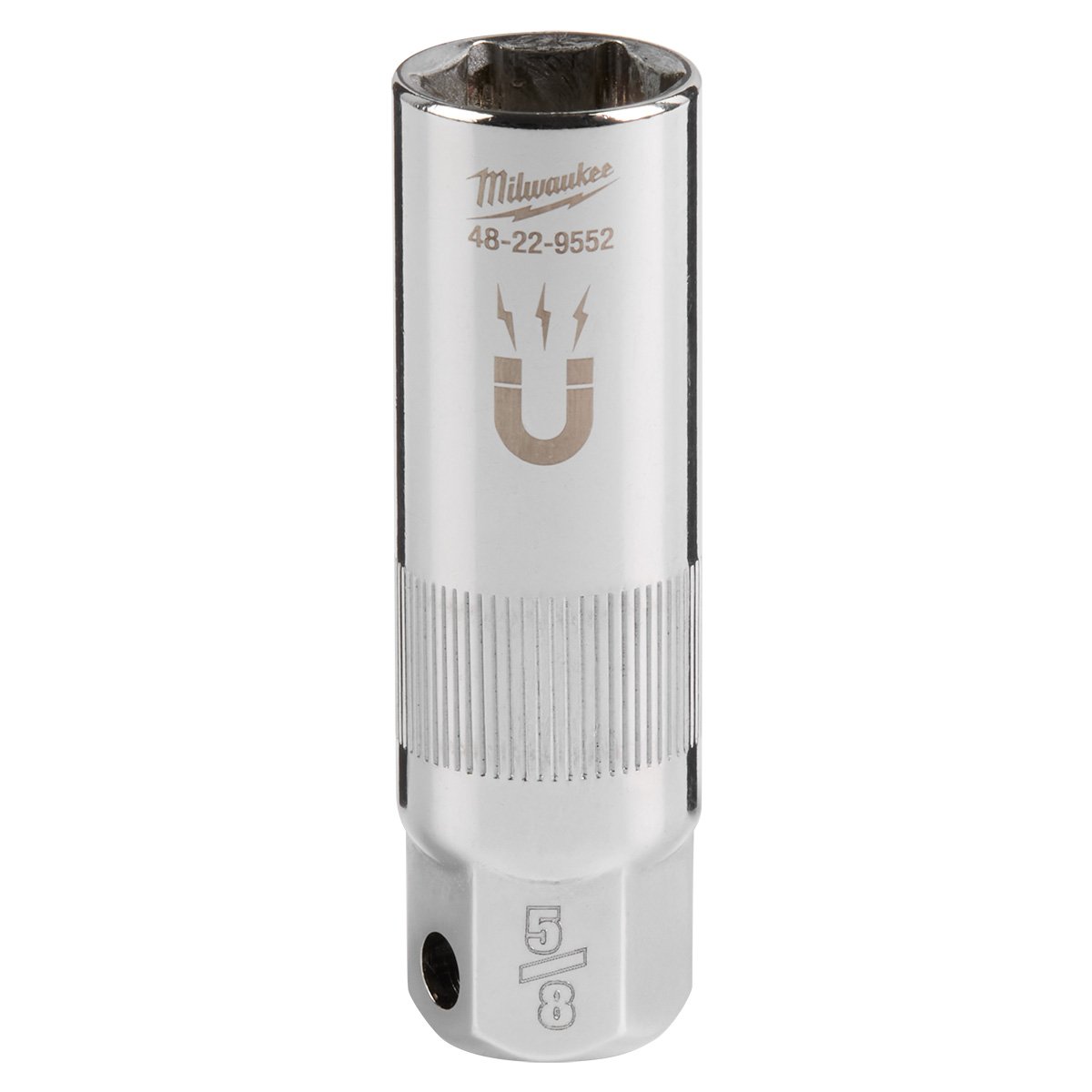 Milwaukee 48-22-9552 3/8" Drive 5/8" Magnetic Spark Plug Socket - product view