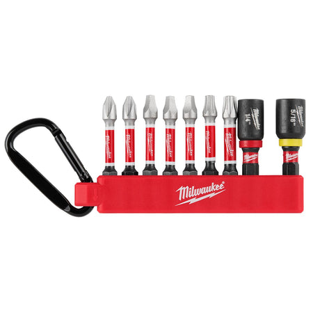 Milwaukee 48-32-4092 PHILIPS / SQUARE 10PC CARABINER SHOCKWAVE BIT SET - product view