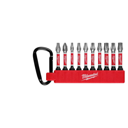 Milwaukee 48-32-4093 TORX 10PC CARABINER SHOCKWAVE BIT SET - product view
