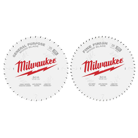 Milwaukee 48-40-1036 10 in. 40T + 60T Two Pack Circular Saw Blades - product view