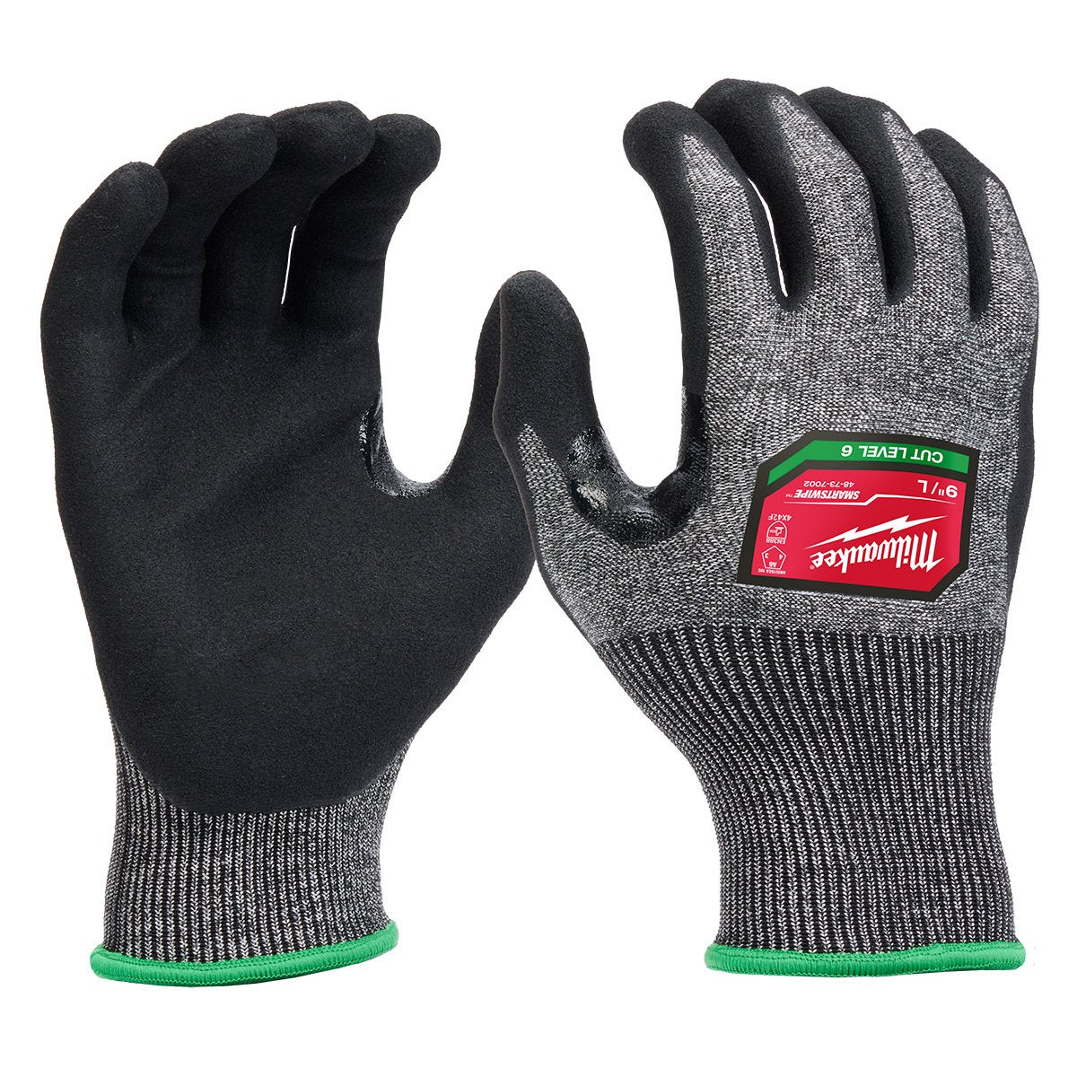 Milwaukee 48-73-7002 Cut Level 6 High-Dexterity Nitrile Dipped Gloves - L - product view