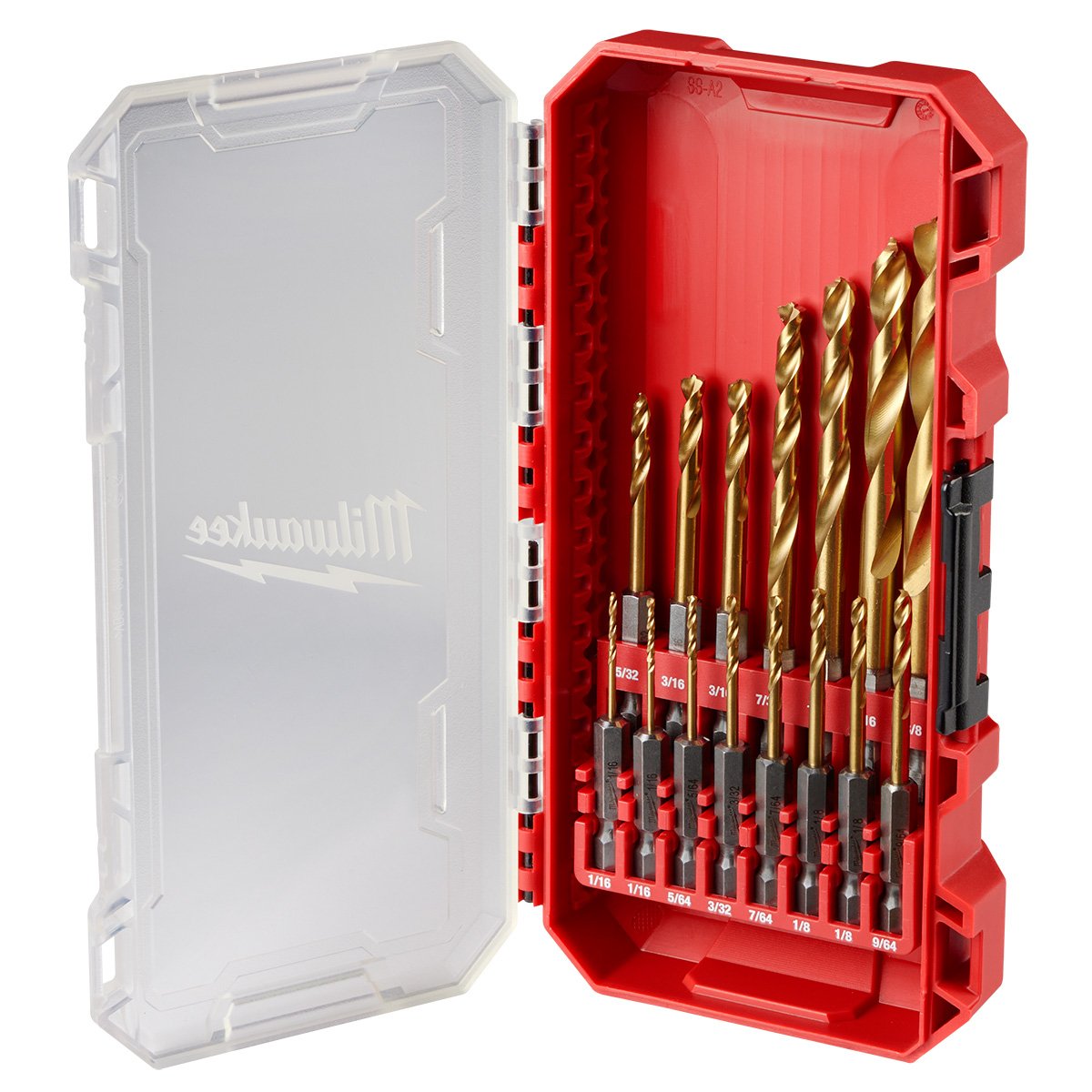 Milwaukee 48-89-4670 SHOCKWAVE Impact Duty™ RED HELIX™ Titanium Drill Bit Set - 15PC - product view