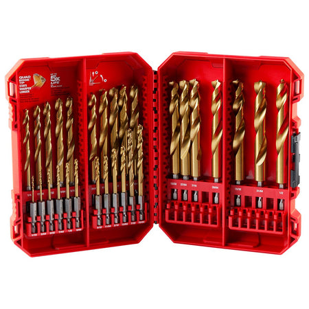 Milwaukee 48-89-4672 SHOCKWAVE Impact Duty™ RED HELIX™ Titanium Drill Bit Set - 29PC - product view