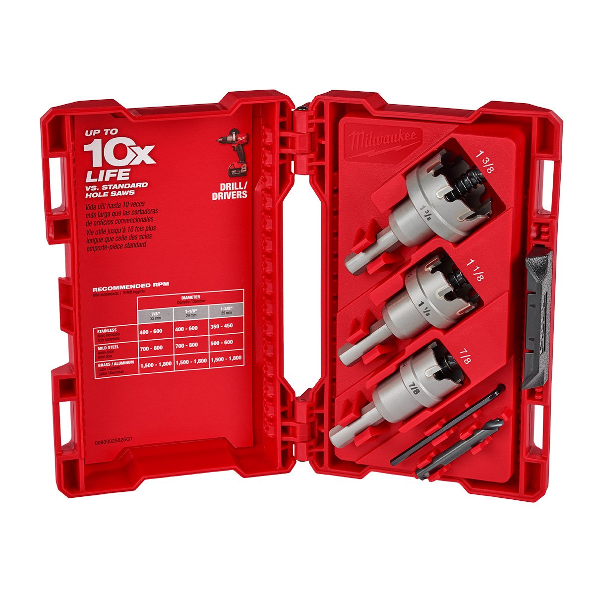 Milwaukee 49-22-8610 One-Piece Carbide Hole Cutter Set: 4PC - product view
