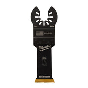 Milwaukee 49-25-1251 OPEN-LOK™ 1-1/8" TITANIUM CHARGED™ Bi-Metal Thin Metal Multi-Tool Blade - product view