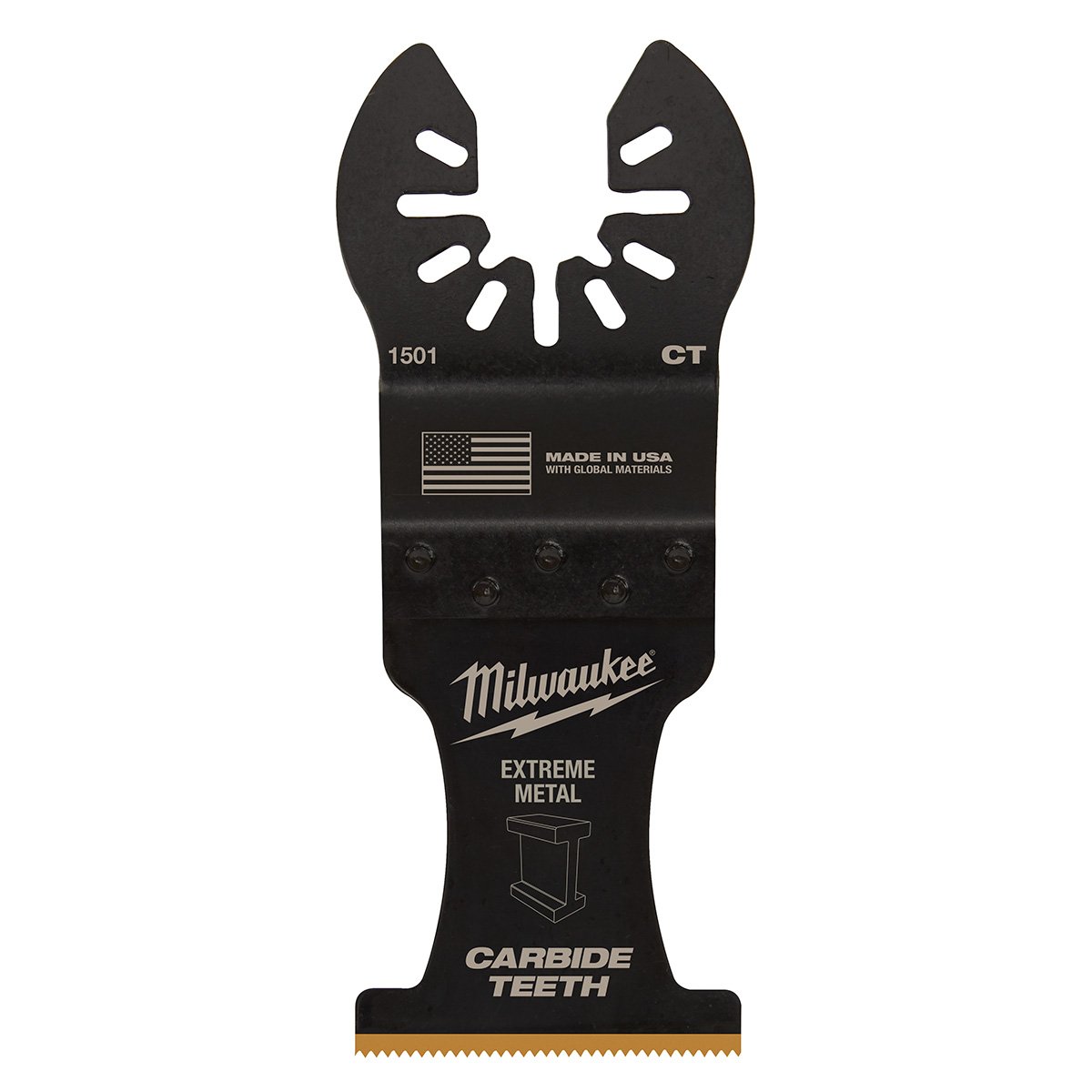 Milwaukee 49-25-1501 OPEN-LOK™ 1-3/8" Carbide Teeth Metal Multi-Tool Blade - product view