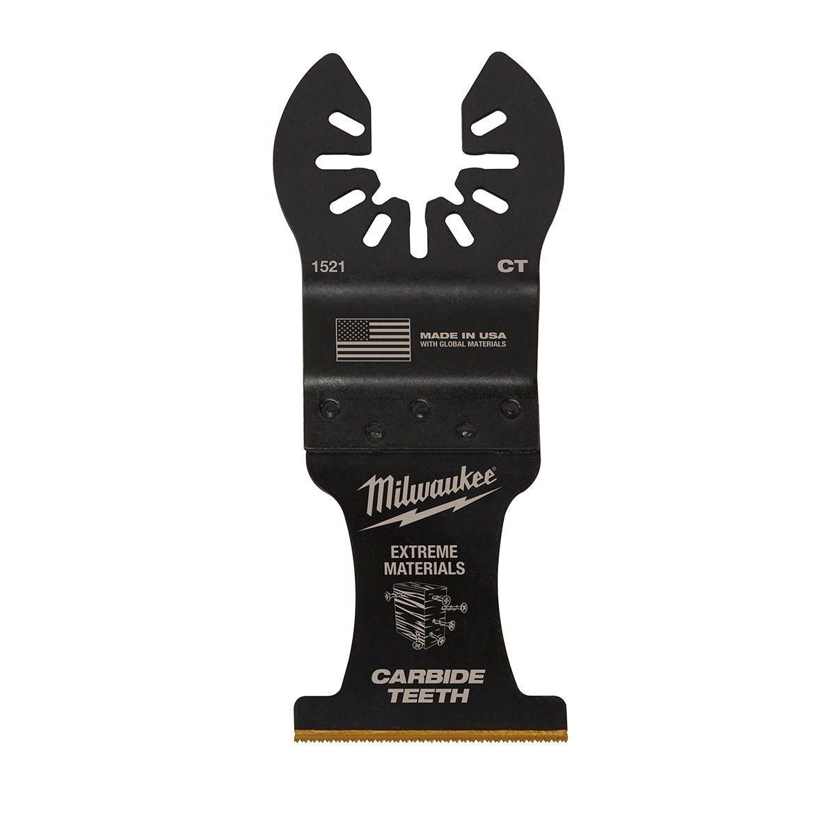 Milwaukee 49-25-1521 OPEN-LOK™ 1-3/8" Carbide Teeth Multi-Material Multi-Tool Blade - product view