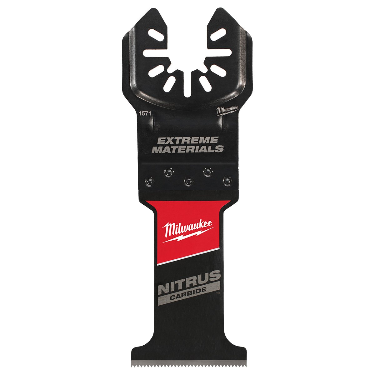 Milwaukee 49-25-1571 NITRUS CARBIDE™ Extreme Materials Universal Fit OPEN-LOK™ Multi-Tool Blade 1PK - product view