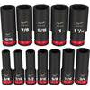 Milwaukee 49-66-7011 12PC SHOCKWAVE Impact Duty™ 1/2" Drive SAE Deep 6 Point Socket Set - product view
