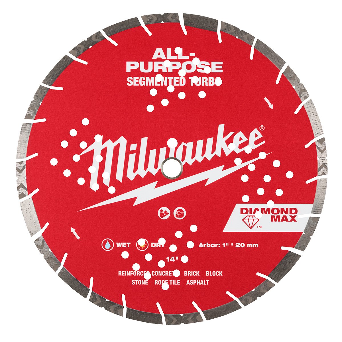 Milwaukee 49-93-7140 14 in. Diamond Universal Segmented-Turbo - product view