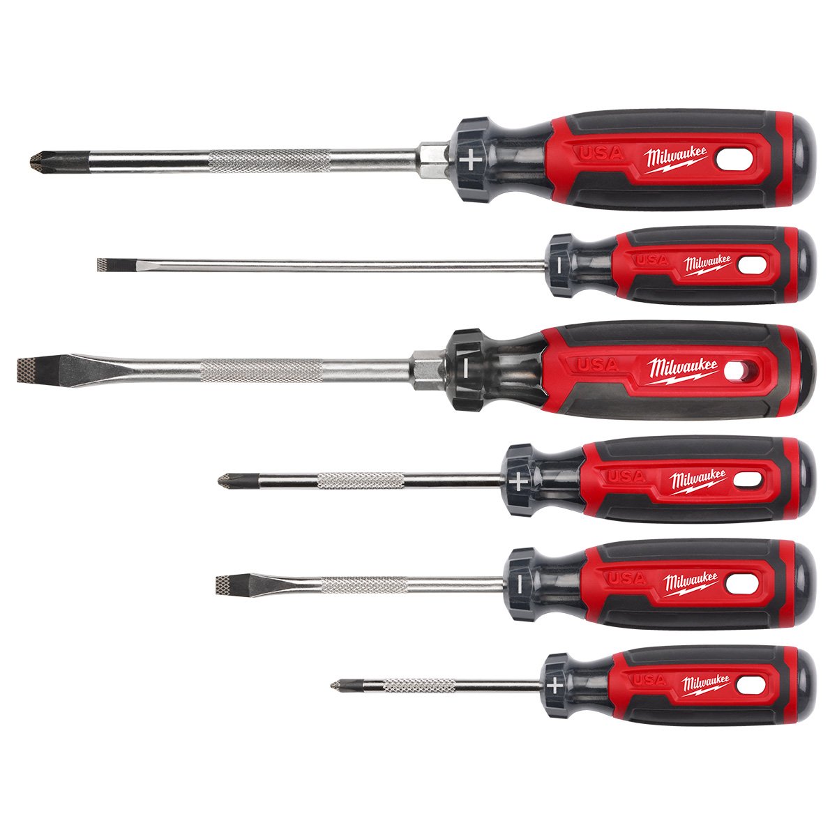Milwaukee MT200-6 6PC Cushion Grip Screwdriver Kit (USA) - product view