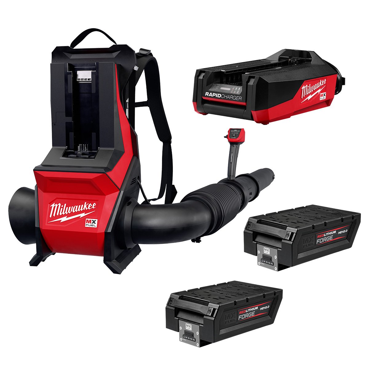 Milwaukee MXF600-2HD MX FUEL™ Backpack Blower Kit - kit contents