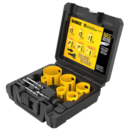 DEWALT D180002 Hole Saw Kit, Standard Electrician'S Set, Bi-Metal - product view