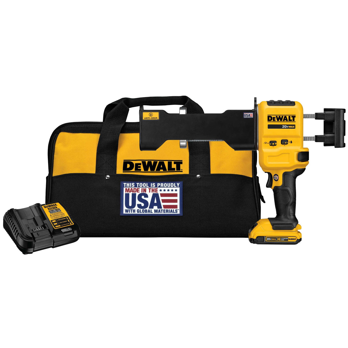 DEWALT DCE591D1 20V Epoxy Dispenser 1:1 2 - kit contents