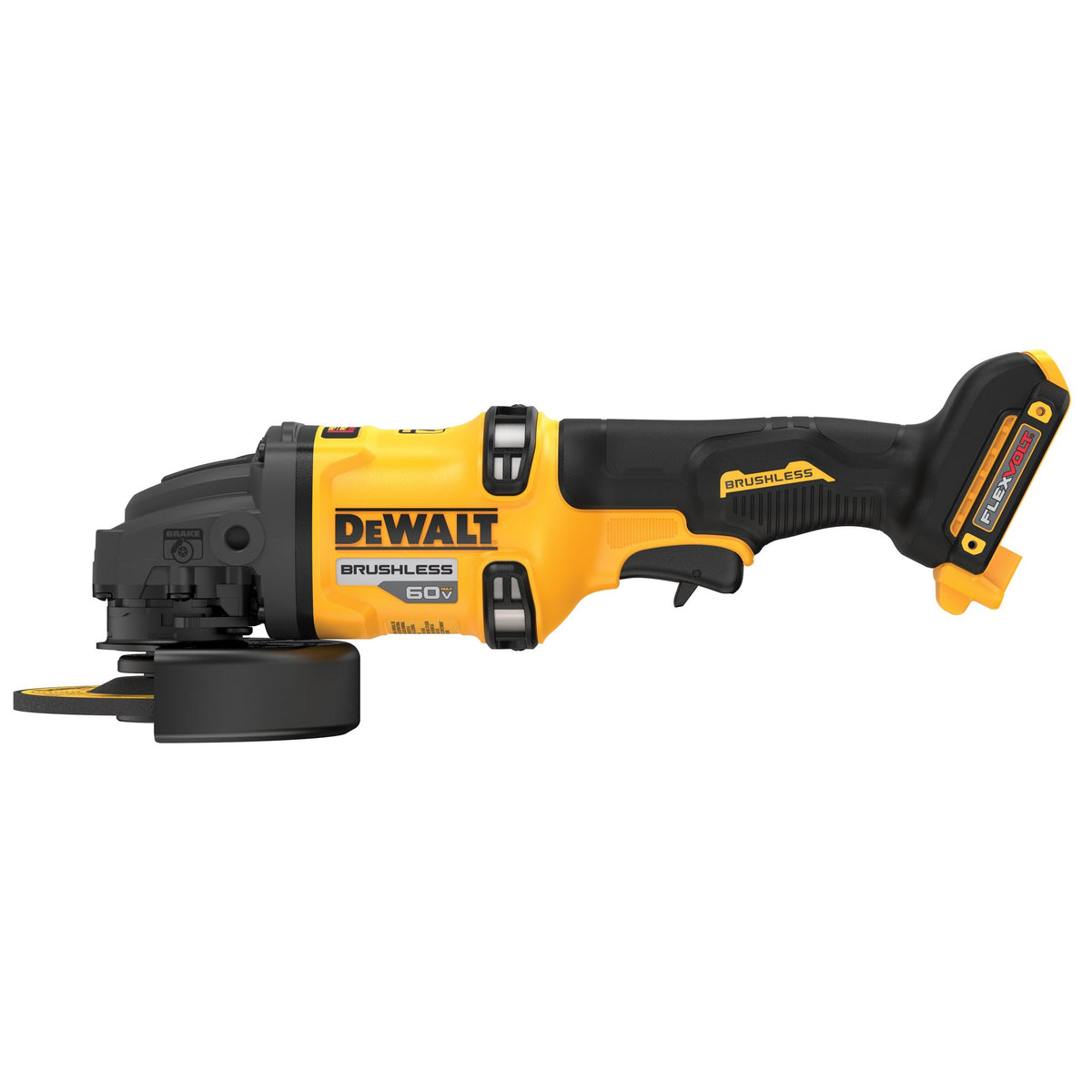 DEWALT DCG418B 60V MAX* Brushless Cordless 4-1/2 in. - 6 in. Grinder with KICKBACK BREAK (Tool Only) - product view