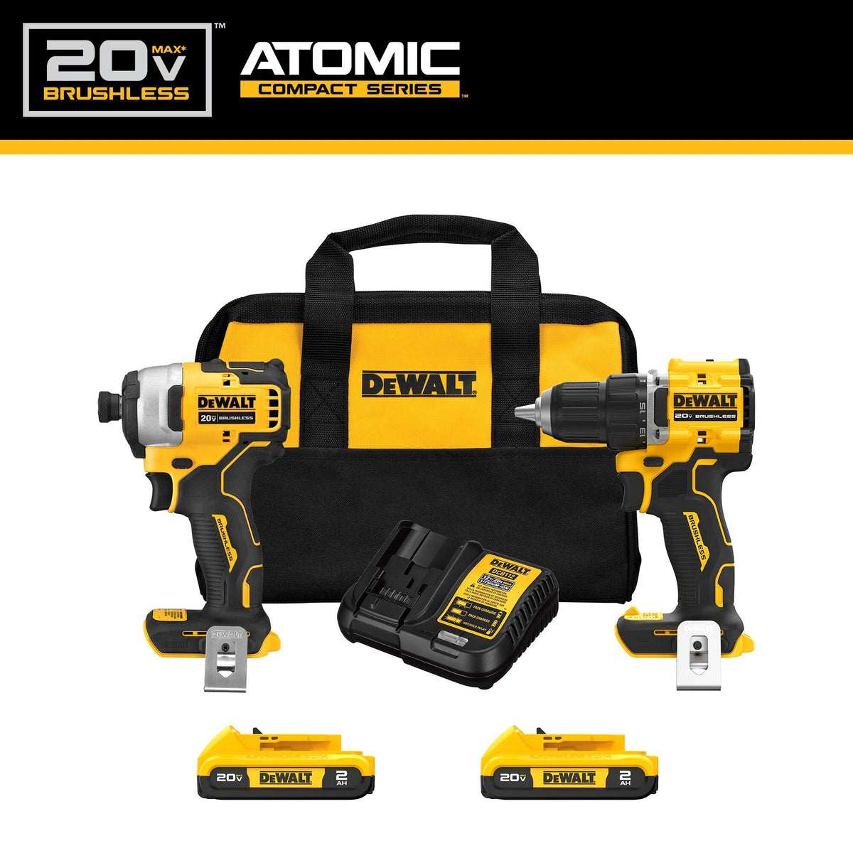DEWALT DCK225D2 20V MAX* 2 Tool Combo Kit - feature callout