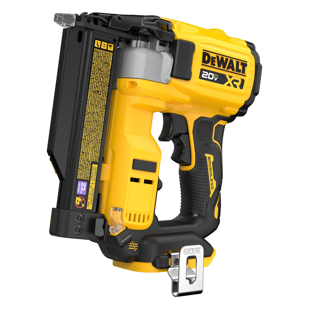 DEWALT DCN623B 20V MAX* XR® 23 Gauge Pin Nailer (Tool Only) - product view