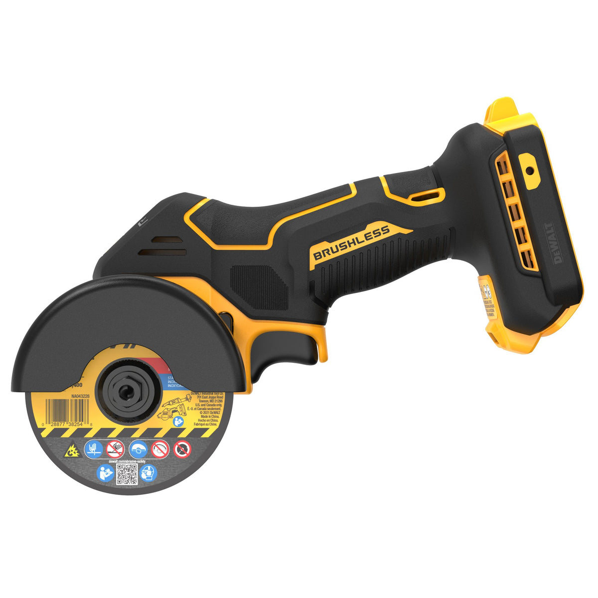 DEWALT DCS438B 20V MAX* XR® Brushless Cordless 3 in. Cut-Off Tool (Tool Only) - product view